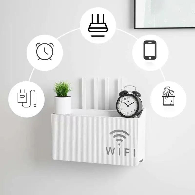 Wireless Wifi Router Shelf, Wall-mounted Cable Power Bracket Organizer, Router Wall Hanging Rack, Game Console Box, Self Adhesive Storage Rack, ABS Cable Organizer Box, Socket Power Cord Storage Shelf, Home Office Wall Organizer Management Wireless Wifi Router Shelf, Wall-mounted Cable Power Bracket Organizer, Router Wall Hanging Rack, Game Console Box, Self Adhesive Storage Rack, ABS Cable Organizer Box, Socket Power Cord Storage Shelf, Home Office Wall Organizer Management